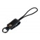 Kožený datový Western USB kabel s microUSB černý