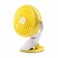 Stolní ventilátor F2 Mini Fan 700mAh žlutý