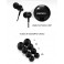 Sluchátka špunty RM-501 s mikrofonem černé