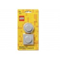 LEGO magnetky, set 2 ks šedá