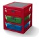 LEGO box se třemi šuplíky červený