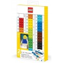 LEGO barevné pravítko 30cm s figurkou