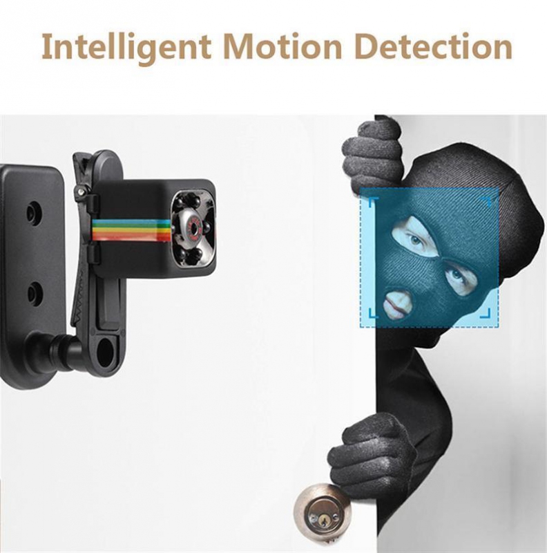 Mini kamerka má v sobě pohybový sezor, který ji umožnujě natáčet pouze, když se před ní něco pohybuje.