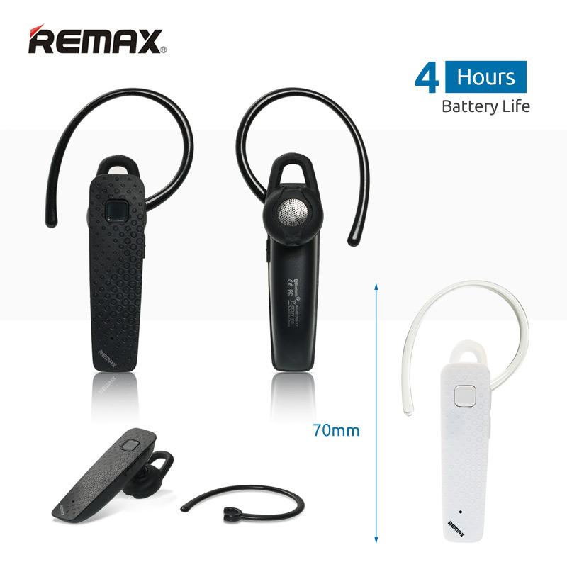 Bezdrátový Bluetooth headset Remax RB-T8 pro bezdrátové volání přes mobilní telefony, tablety, laptopy.