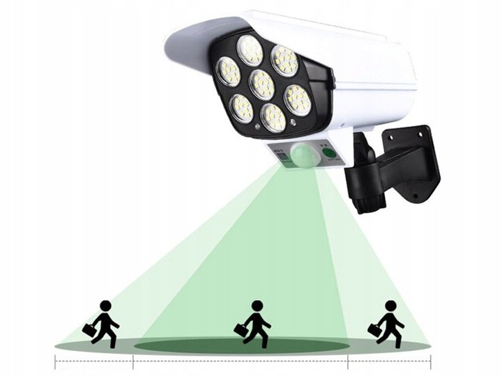 Atrapa CCTV kamery s odstrašujícím účinkem proti zlodějům a vandalům. 